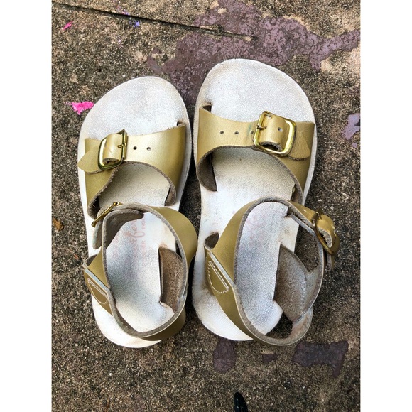Salt Water Sandals by Hoy Other - Gold Sun-San Surfer Sandals